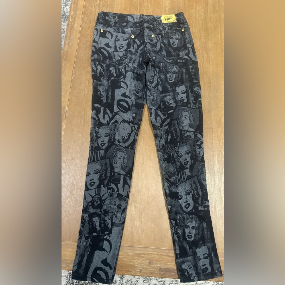 Marilyn Monroe Black and Gray Jeans - Picture 2 of 7